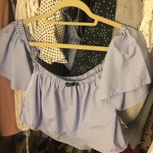 off the shoulder crop top